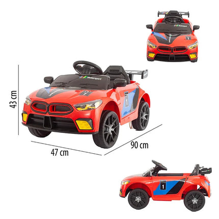 Carro Montable eléctrico control remoto rojo 3290012R-1