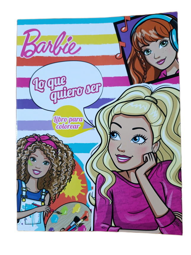 BARBIE LIBRO PARA COLOREAR LO QUE QUIERO SER