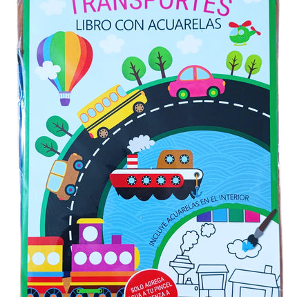 Libro con acuarelas