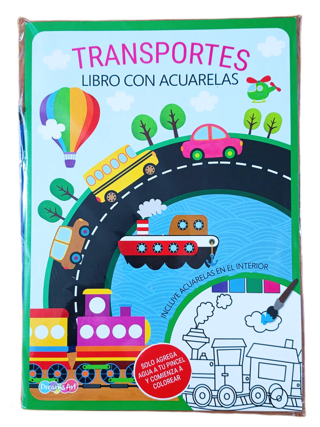 Libro con acuarelas