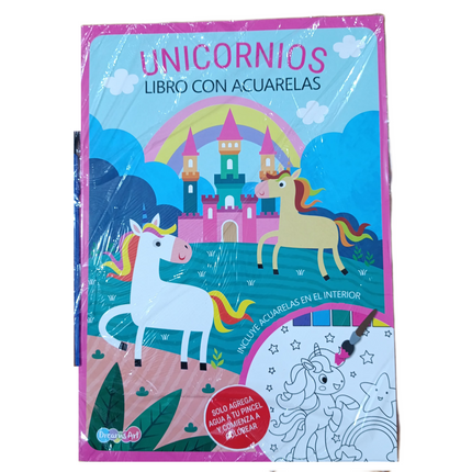 Libro con acuarelas