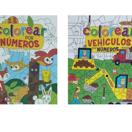 set de 2 libros Colorea por Numero