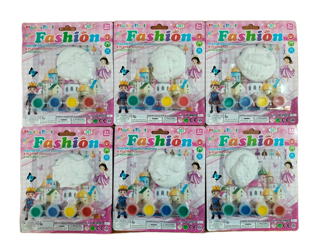 Kit de 6 figuras de Yeso para Pintar Modelos Variables