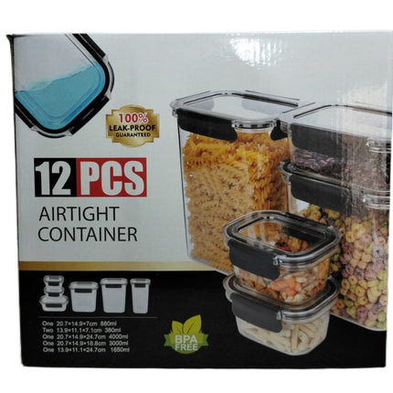 Set De Contenedores Herméticos De Alimentos 12 piezas