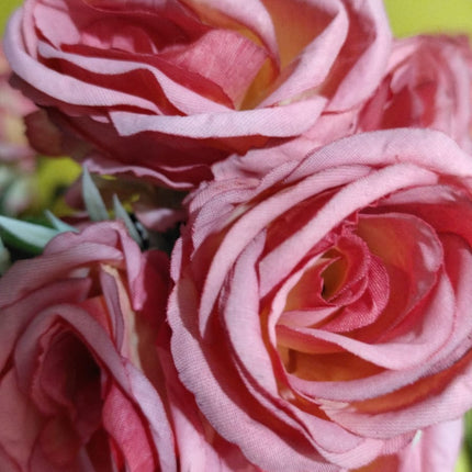 Pack de 4 ramos de rosas artificiales 29 cm para decoración