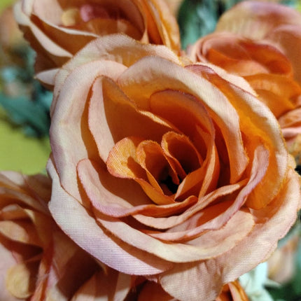 Pack de 6 ramos de rosas artificiales 29 cm para decoración