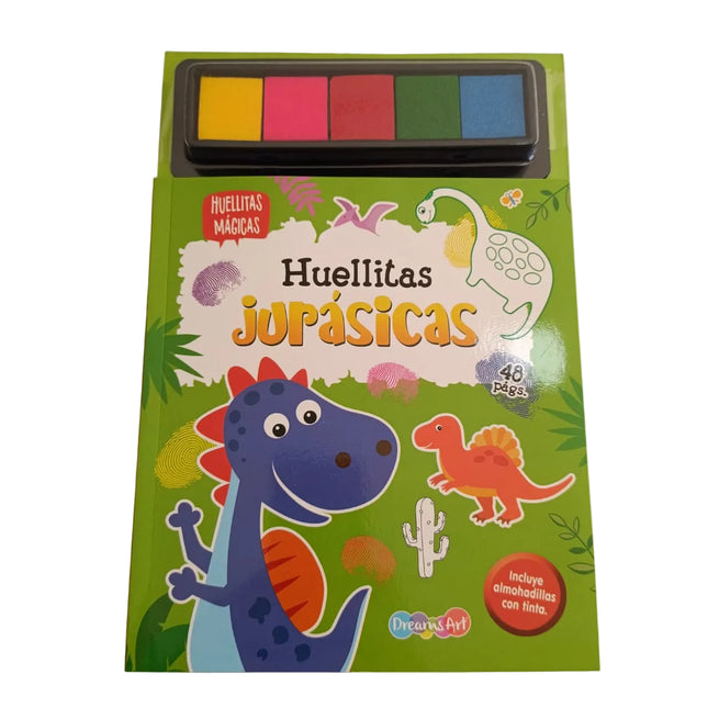 Libro Huellitas jurasicas 48pag 25x17cm