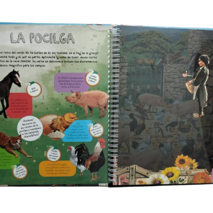 Libro Linterna Animales de Granja 24pag 25x28cm