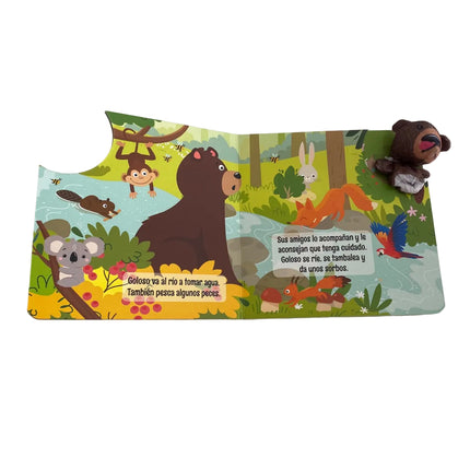 Goloso, el oso Titeres en accion 10pag 16x16cm