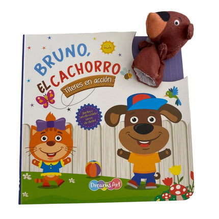 Bruno, el cachorro Titeres en accion 10pag 16x16cm