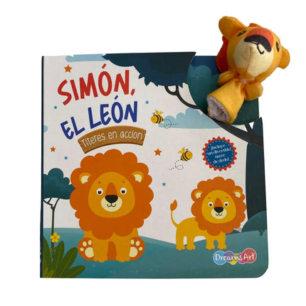 Simon, el leon Titeres en accion 10pag 16x16cm