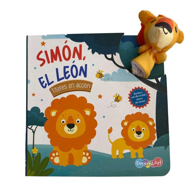 Simon, el leon Titeres en accion 10pag 16x16cm