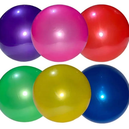 192 Pelotas de Plástico lisa NO. 8 | Balón Ligero para Juegos, Escuela, Playa y Exterior | Colores Surtidos