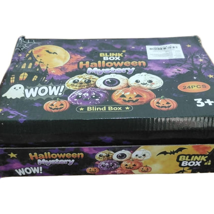 24 Squishy Calabaza Halloween DUMPLING 5.5 CM Pelotas Suaves Antiestrés para Niños, Colores Surtidos, Regalo Divertido