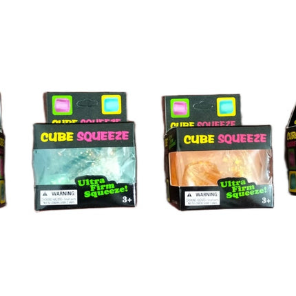 1 Cubo Squishy Antiestrés con Glitter Antiestrés colores Variables