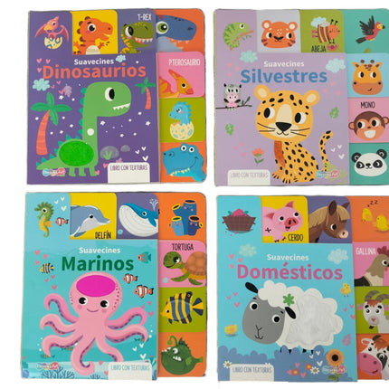 LIBRO CUENTO 23X23CM SUAVECINES 10PAG MARINOS LIBRO CON TEXTURAS