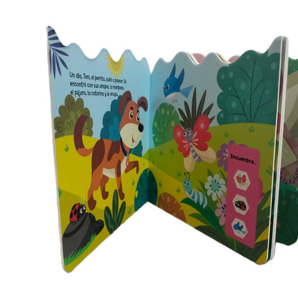 LIBRO CUENTO 15.8X15CM MANITAS CURIOSAS 10 PAG LAS AVENTURAS DE TOM