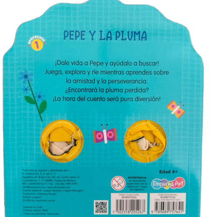 LIBRO CUENTO 16.2X18.8CM APAPACHOS SERIE 1 10 PAG PEPE Y LA PLUMA