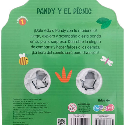 LIBRO CUENTO 16.2X18.8CM APAPACHOS SERIE 1 10 PAG PANDY Y EL PICNIC