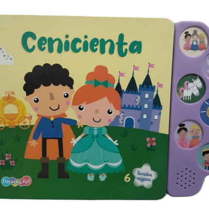 LIBRO CUENTOS 18X18CM SONIDOS MAGICOS 12 PAG CENICIENTA