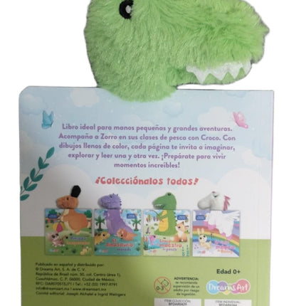 LIBRO CUENTO CROCO EL MAESTRO DE PESCA RELATOS ILUSTRADOS 16X16CM 8PAG