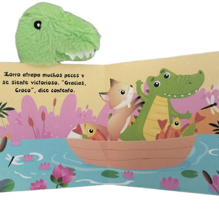 LIBRO CUENTO CROCO EL MAESTRO DE PESCA RELATOS ILUSTRADOS 16X16CM 8PAG