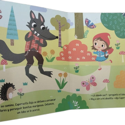 LIBRO CUENTO 21X28CM DUERME Y SUEÑA CON TITERES 10PAG CAPERUCITA ROJA