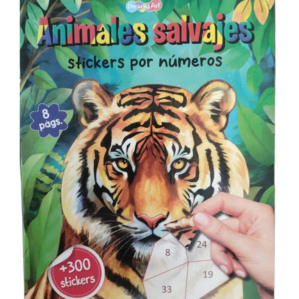 LIBRO ACTIVIDADES 21X28CM ANIMALES EXTREMOS CON STICKERS 8 PAG ANIMALES SALVAJES