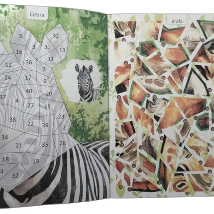 LIBRO ACTIVIDADES 21X28CM ANIMALES EXTREMOS CON STICKERS 8 PAG ANIMALES SALVAJES