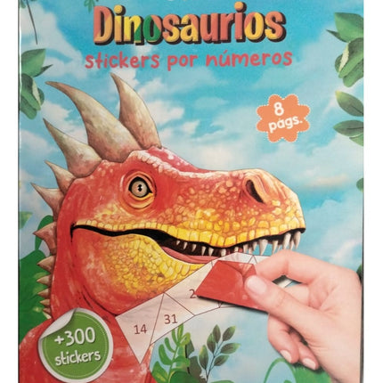 LIBRO ACTIVIDADES 21X28CM ANIMALES EXTREMOS CON STICKERS 8PAG DINOSAURIOS
