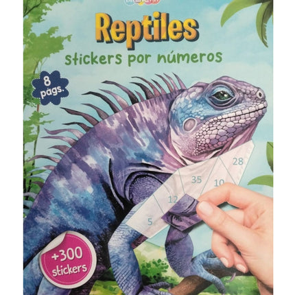 LIBRO ACTIVIDADES 21X28CM ANIMALES EXTREMOS CON STICKERS  8 PAG REPITLES