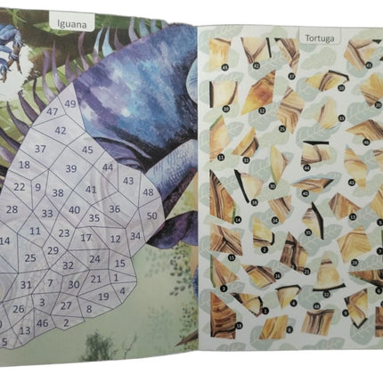 LIBRO ACTIVIDADES 21X28CM ANIMALES EXTREMOS CON STICKERS  8 PAG REPITLES