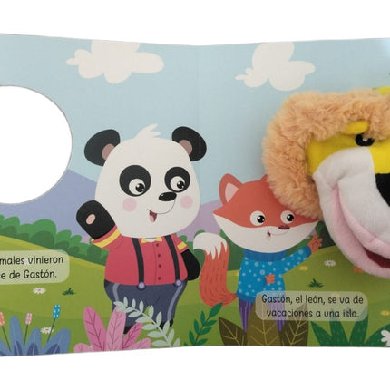 LIBRO CUENTO EL VIAJE DE GASTON DIVERSION CON TITERES 22X22CM 10PAG