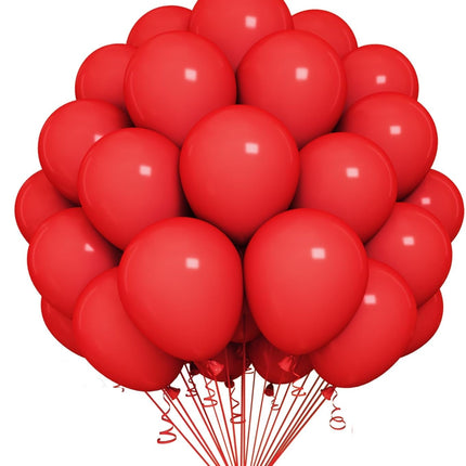 Paquete de globos color rojo  con 100 piezas Storyland