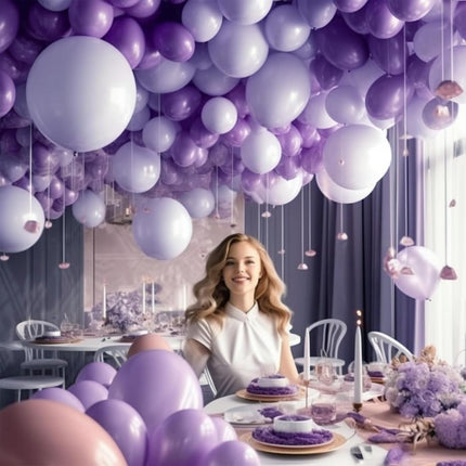 Paquete de globos color Morado Storyland
