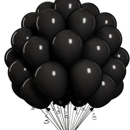 Paquete de globos color negro  Storyland