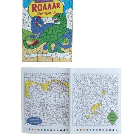 Libro de Colorear por numero chico para Niños 27x21cm 24 Páginas