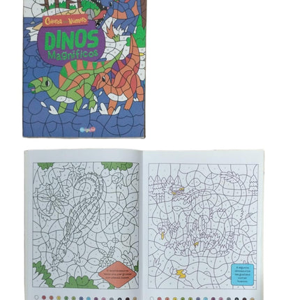 Libro de Colorear por numero chico para Niños 27x21cm 24 Páginas