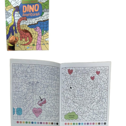 Libro de Colorear por numero chico para Niños 27x21cm 24 Páginas