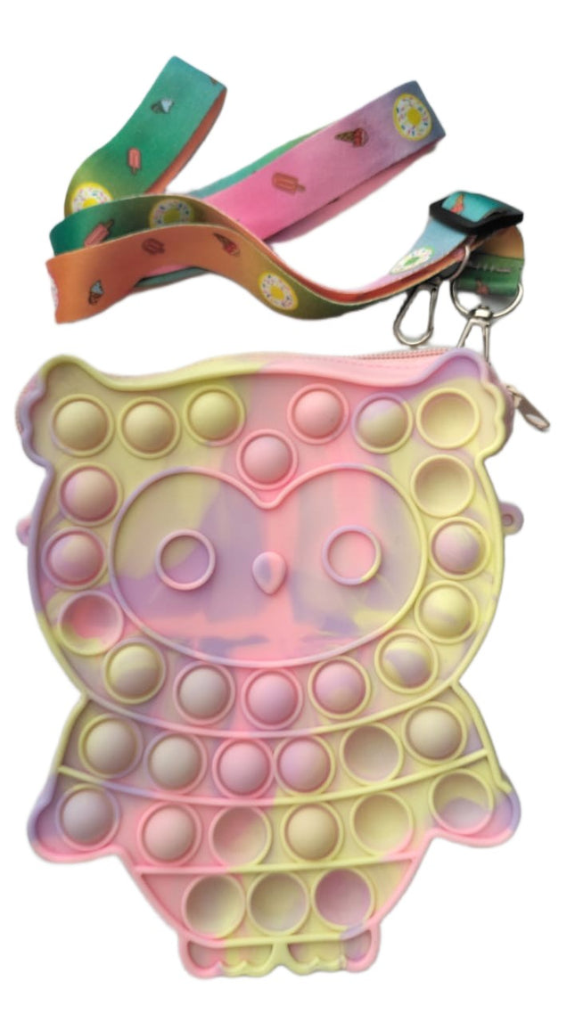 Cartera  Pop it Buho Multicolor Storyland