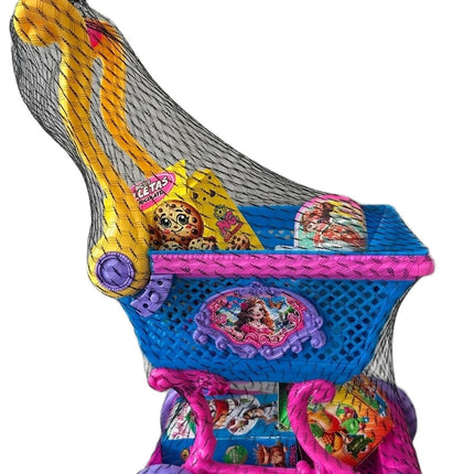 Carrito de supermercado infantil con accesorios  50x20x20 cm