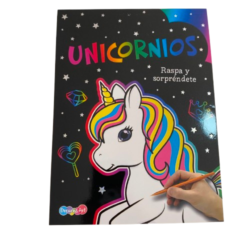 RASPA Y SORPRENDETE UNICORNIOS 8 PAG 15.4X20.7CM