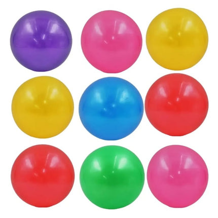 6 Pelotas de Plástico lisa NO. 8 | Balón Ligero para Juegos, Escuela, Playa y Exterior | Colores Surtidos