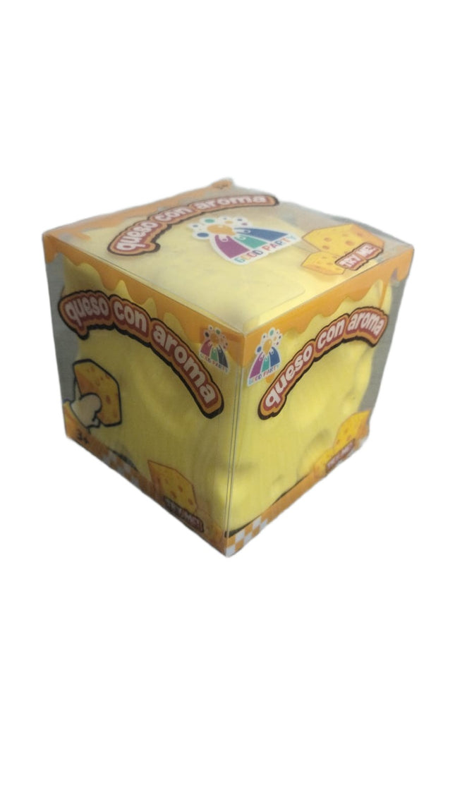 1 Squishy de Queso con Aroma para Niños, Juguete Sensorial Antiestrés, Bloque de Queso Realista, Suave y Apretujable para niños
