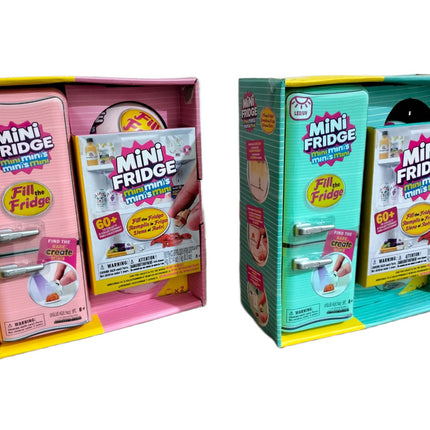 1 Mini Brands Geladeria en miniatura Verde, Set de Mini Refrigerador de Juguete para Casa de Juegos