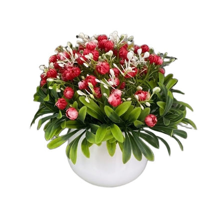 Maceta Flor decorativa artificial 15 cm para el hogar, oficina, regalo