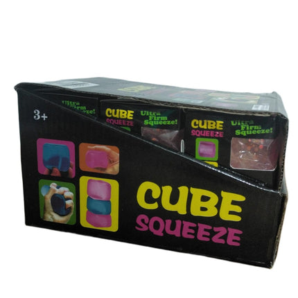 12 Cubo Squishy Antiestrés con Glitter Antiestrés colores surtidos