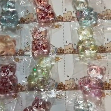 24 ositos de gel antiestres para niños, recuerdos de cesta de Pascua, bolsitas de regalo