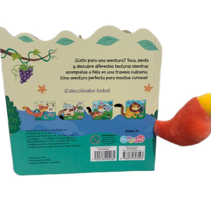 LIBRO CUENTO 15.8X15CM MANITAS CURIOSAS 10 PAG LAS AVENTURAS DE FELIX