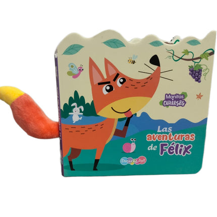 LIBRO CUENTO 15.8X15CM MANITAS CURIOSAS 10 PAG LAS AVENTURAS DE FELIX